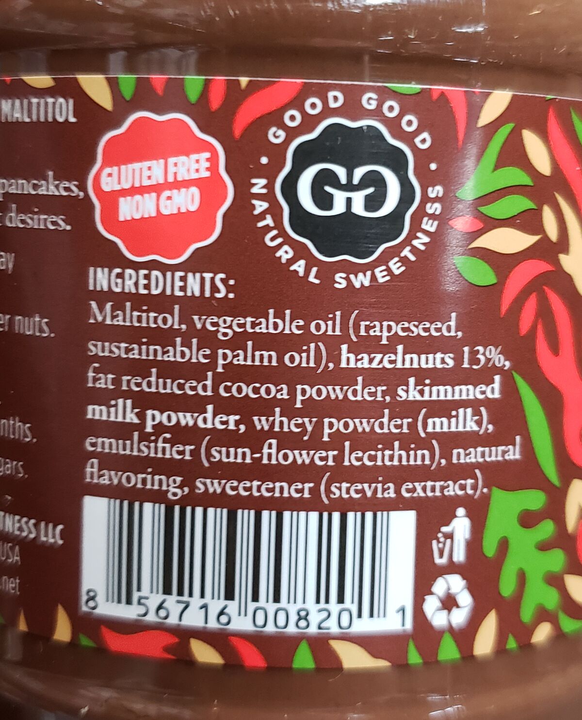 Good Good Choco Hazel 12 oz - High-quality Low Carbohydrate/Keto by Good Good at BariatricPal Store