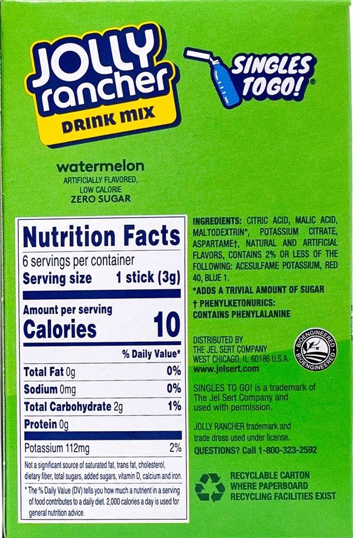 #Flavor_Watermelon #Size_6 sticks