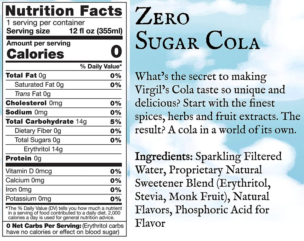 #Flavor_Cola #Size_4 cans