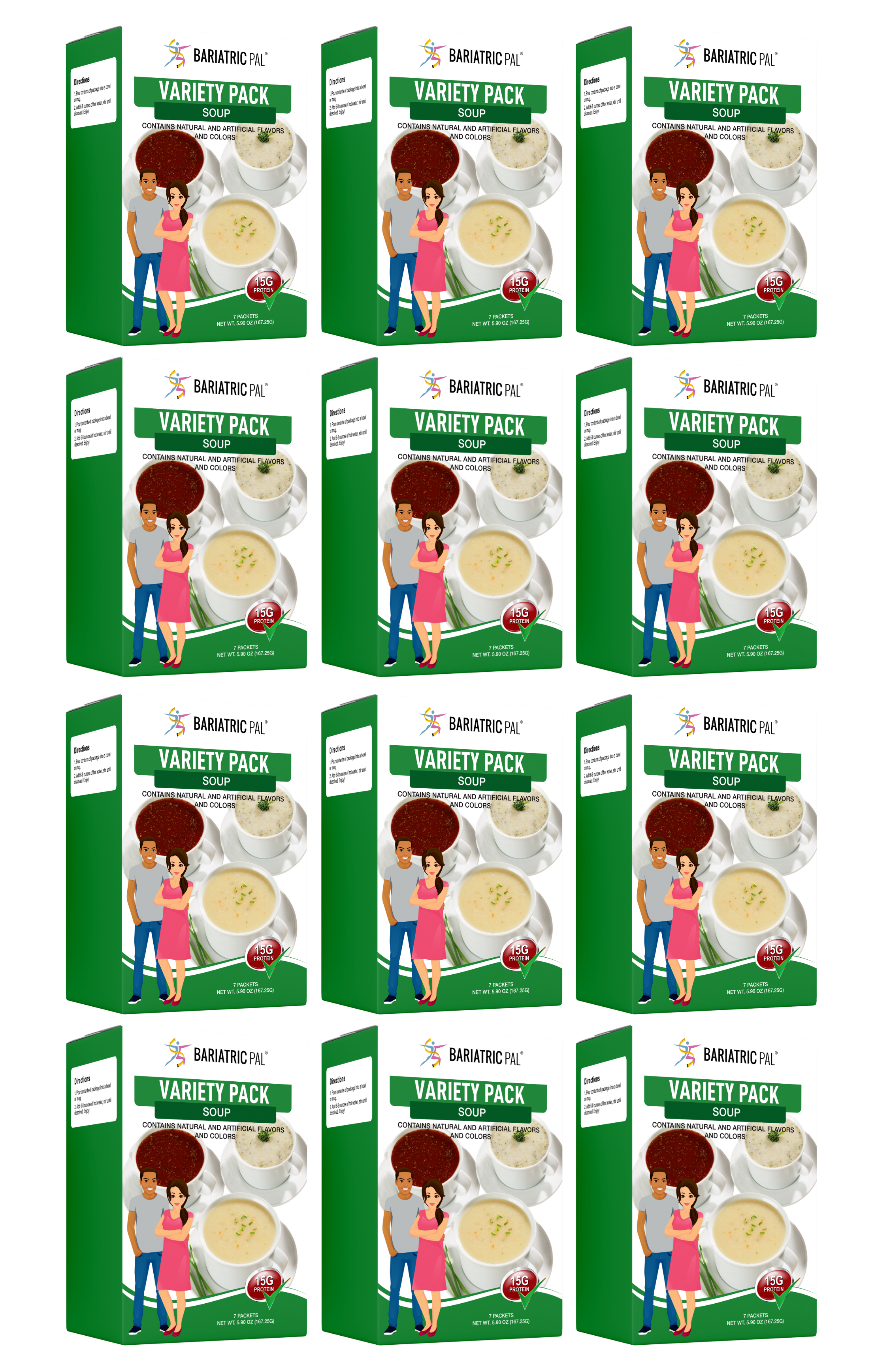 BariatricPal 15g Protein Soup - Variety Pack - High-quality Soups by BariatricPal at BariatricPal Store