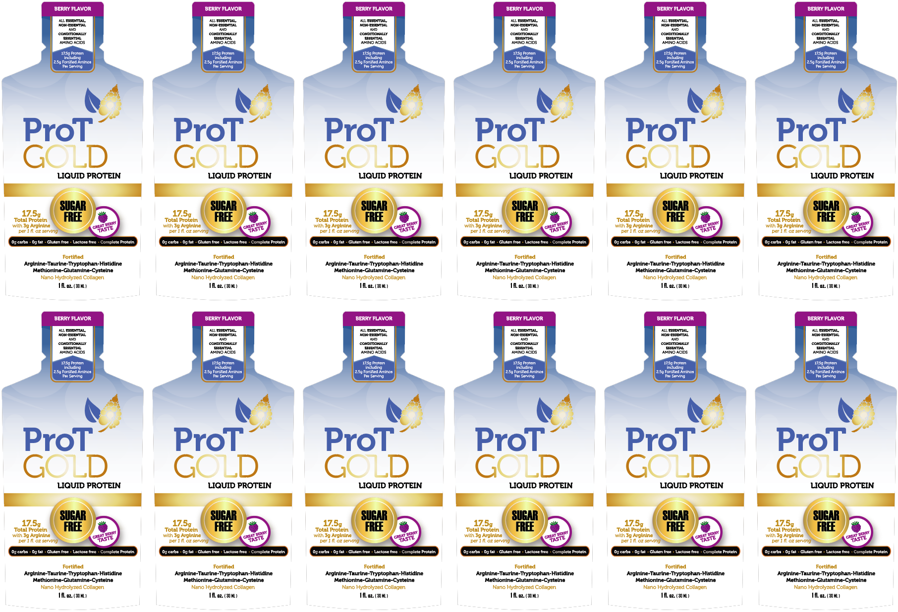 Liquid Collagen Protein Packets by ProT Gold - High-quality Liquid Protein by ProT Gold at BariatricPal Store