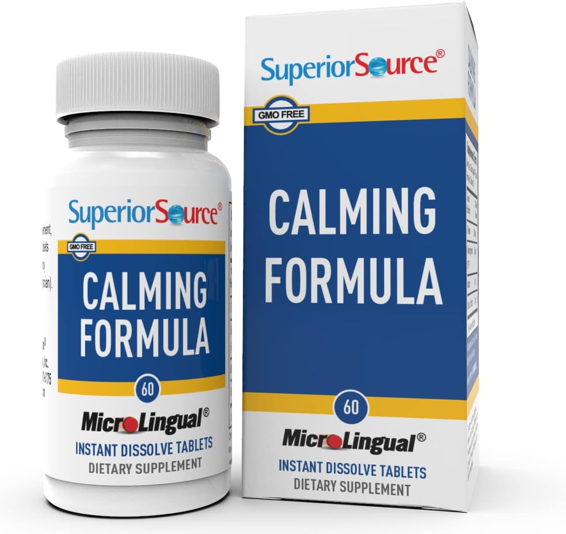 Superior Source Calming Formula MicroLingual® Instant Dissolve Tablets - High-quality Sleep Aid by Superior Source at BariatricPal Store
