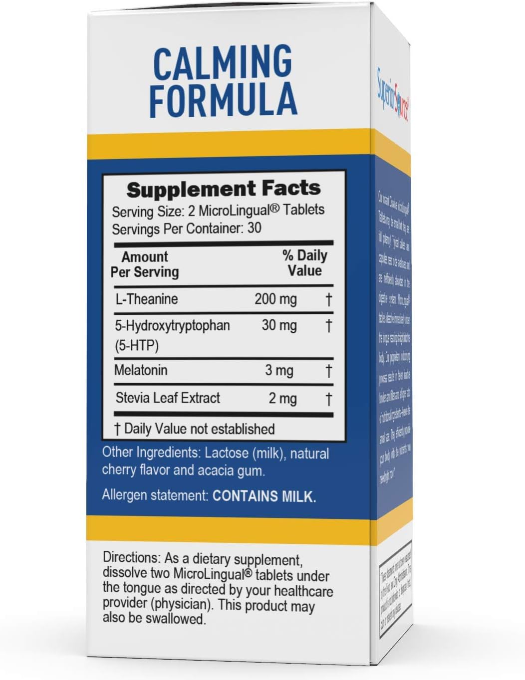 Superior Source Calming Formula MicroLingual® Instant Dissolve Tablets - High-quality Sleep Aid by Superior Source at BariatricPal Store