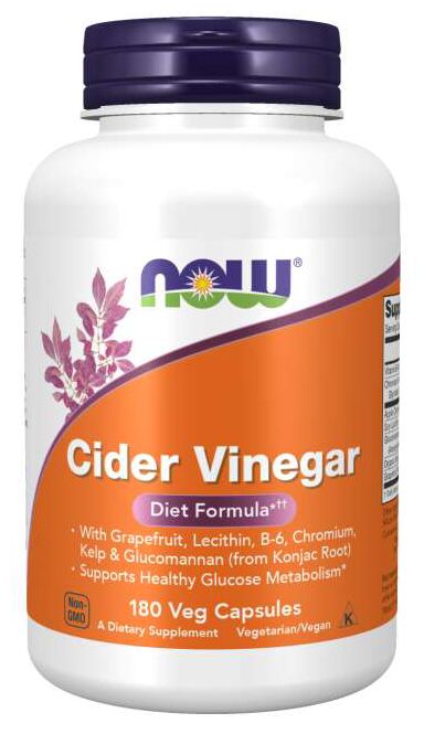NOW Cider Vinegar Diet Formula 180 capsules - High-quality Diet and Weight Loss by NOW at BariatricPal Store