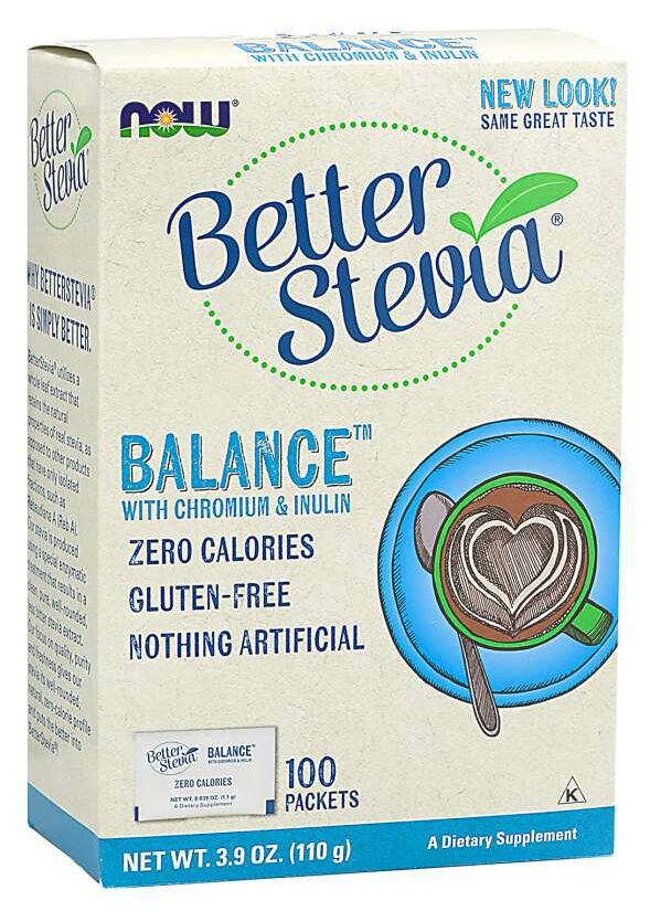NOW Better Stevia Balance Packets 100 packets - High-quality Gluten Free by NOW at BariatricPal Store