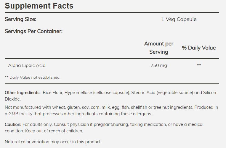 #Dosage_250 mg, 120 veg capsules