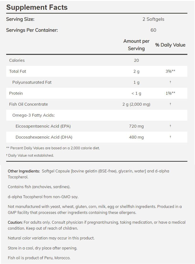 NOW Super Omega EPA 120 softgels - High-quality Oils/EFAs by NOW at BariatricPal Store