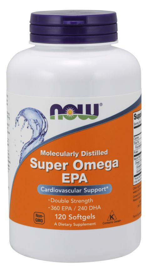 NOW Super Omega EPA 120 softgels - High-quality Oils/EFAs by NOW at BariatricPal Store