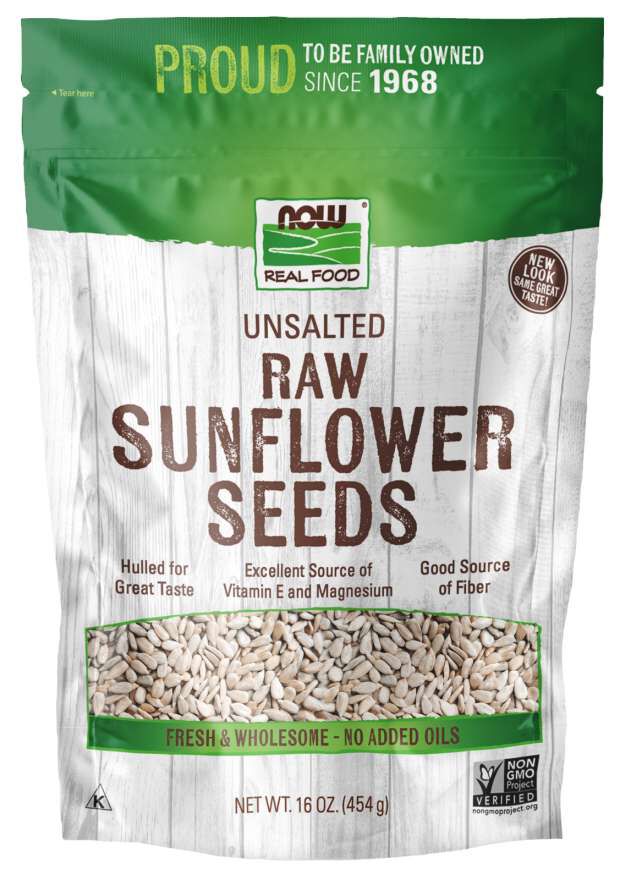 NOW Sunflower Seeds 16 oz - High-quality Nuts, Seeds and Fruits by NOW at BariatricPal Store