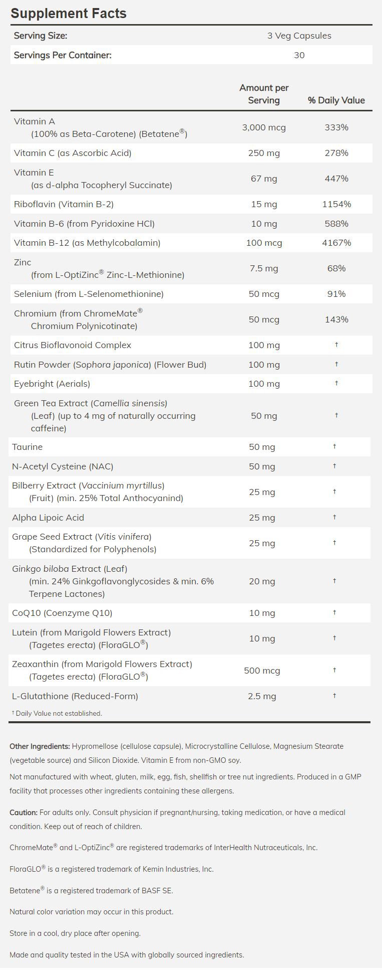 NOW Ocu Support 90 veg capsules - High-quality Vitamins by NOW at BariatricPal Store