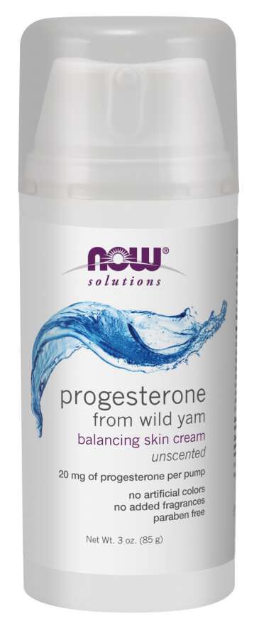 NOW Progesterone Cream 3 oz - High-quality Gluten Free by NOW at BariatricPal Store