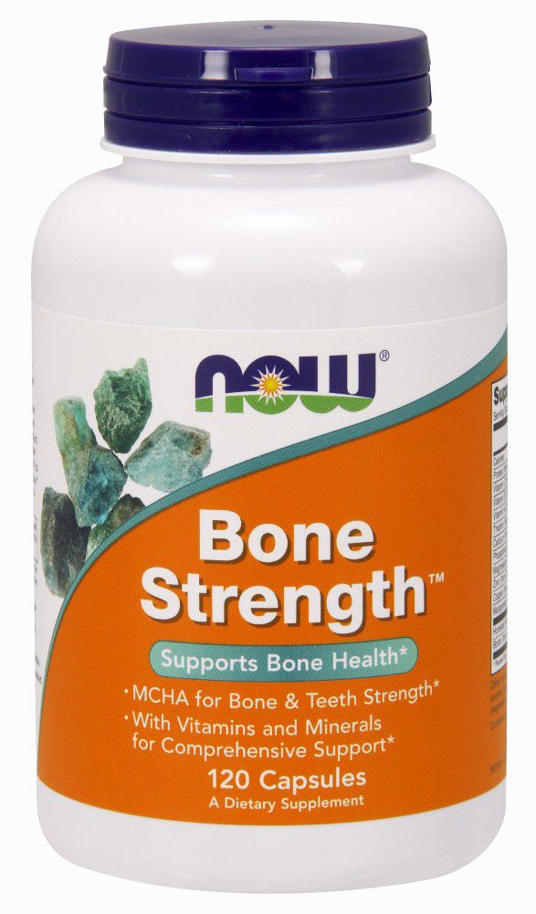 NOW Bone Strength 120 capsules - High-quality Vitamins by NOW at BariatricPal Store