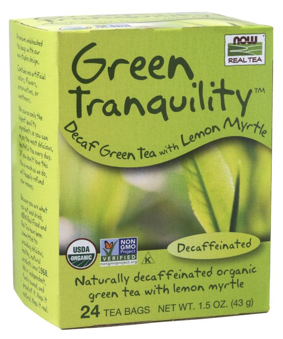 NOW Green Tranquility Tea Bags with Lemon Myrtle 24 tea bags - High-quality Antioxidants by NOW at 