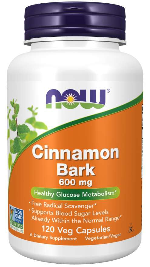 NOW Cinnamon Bark 120 capsules - High-quality Herbs by NOW at 