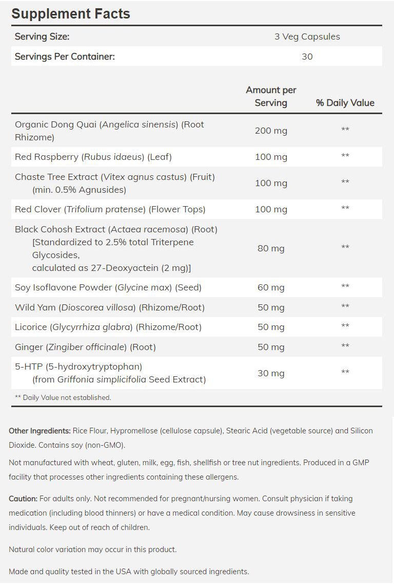 NOW Menopause Support 90 veg capsules - High-quality Herbs by NOW at BariatricPal Store