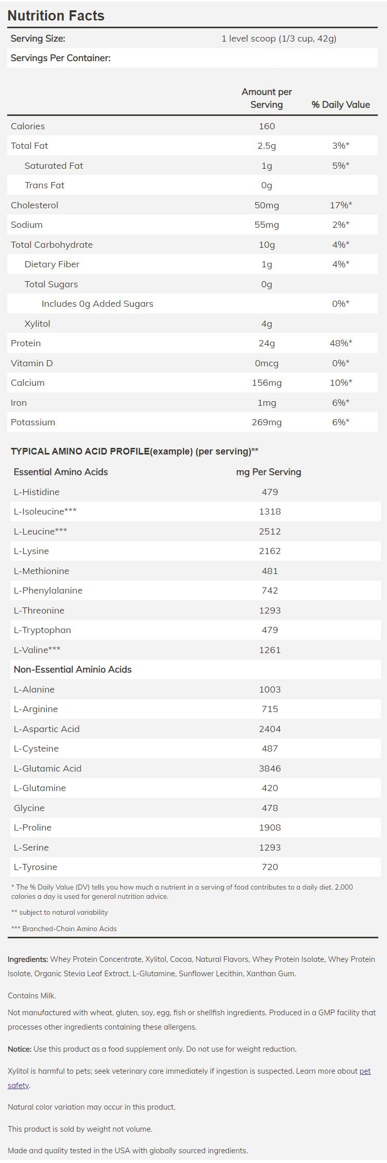 #Flavor_Creamy Chocolate #Size_10 lb.