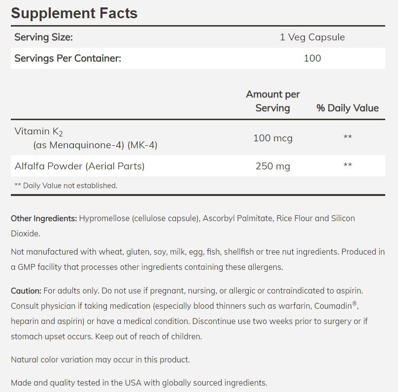 #Dosage_100 mcg #Size_100 veg capsules