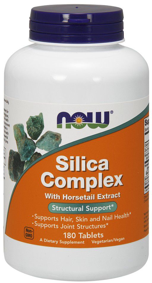 NOW Silica Complex, with Horsetail Extract 180 tablets - High-quality Herbs by NOW at BariatricPal Store