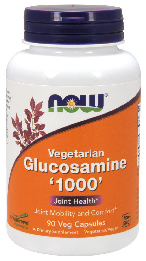 NOW Glucosamine, Vegetarian 90 veg capsules - High-quality Gluten Free by NOW at BariatricPal Store