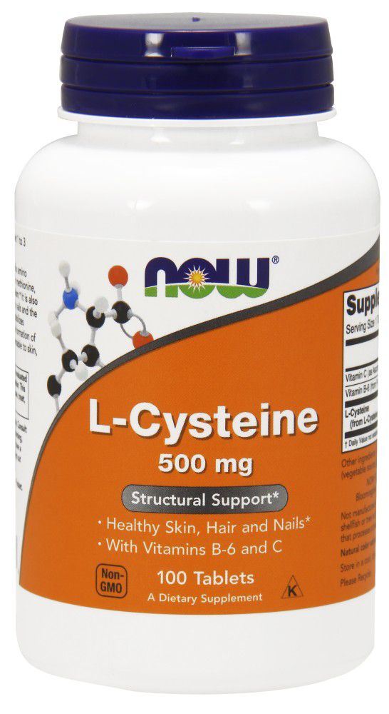 NOW L-Cysteine 100 tablets - High-quality Amino Acids by NOW at BariatricPal Store