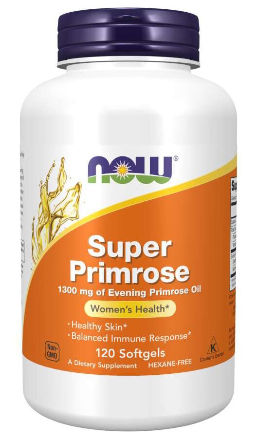 NOW Super Primrose 120 softgels - High-quality Oils/EFAs by NOW at BariatricPal Store