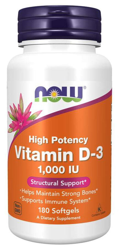 Vitamin D-3 (High Potency) Softgels by NOW Foods - High-quality Vitamin D by NOW at BariatricPal Store