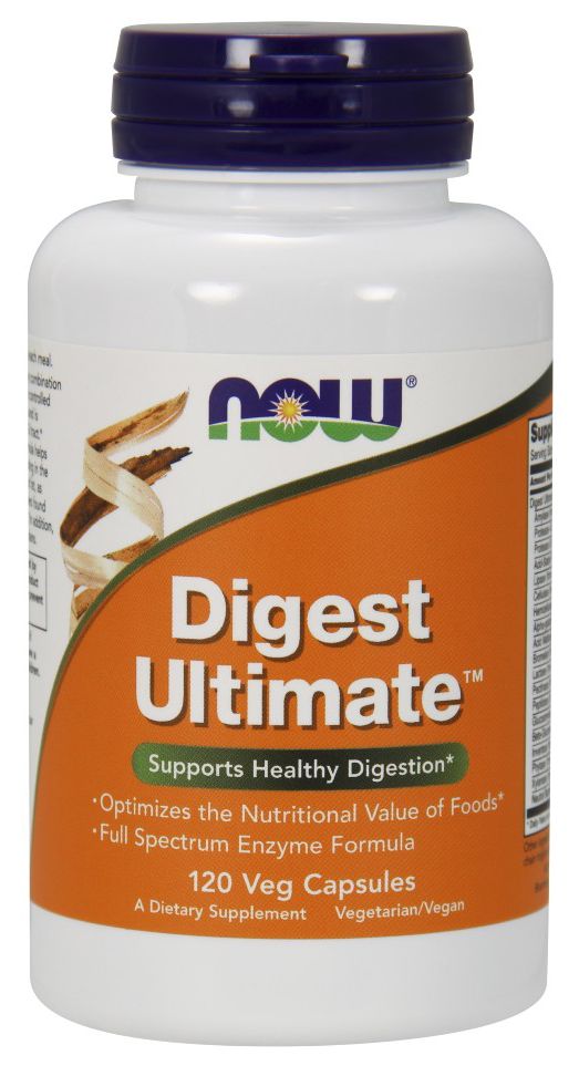 NOW Digest Ultimate 120 veg capsules - High-quality Digestion by NOW at BariatricPal Store