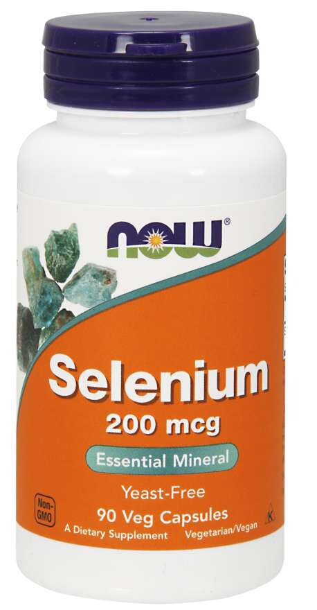 NOW Selenium, 200 mcg, 90 veg capsules