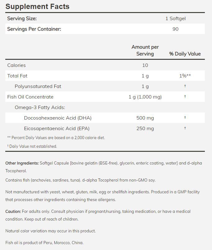 #Flavor_Double Strength, Molecularly Distilled #Size_90 softgels