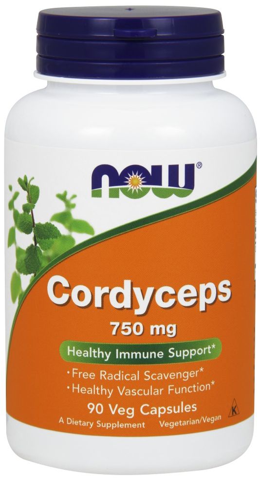 NOW Cordyceps 90 veg capsules - High-quality Antioxidants by NOW at BariatricPal Store