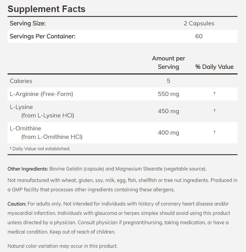 NOW Tri-Amino 120 capsules - High-quality Amino Acids by NOW at BariatricPal Store