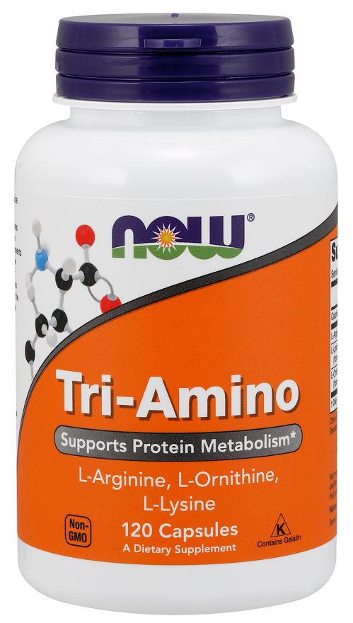 NOW Tri-Amino 120 capsules - High-quality Amino Acids by NOW at BariatricPal Store