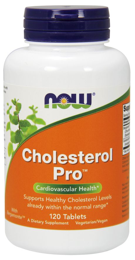 NOW Cholesterol Pro 120 tablets - High-quality Gluten Free by NOW at BariatricPal Store