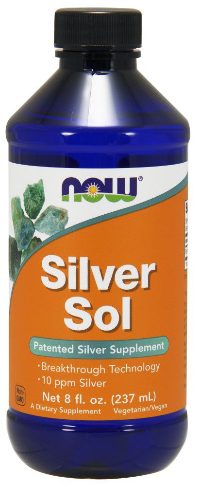 NOW SilverSol 8 fl oz. - High-quality Gluten Free by NOW at BariatricPal Store