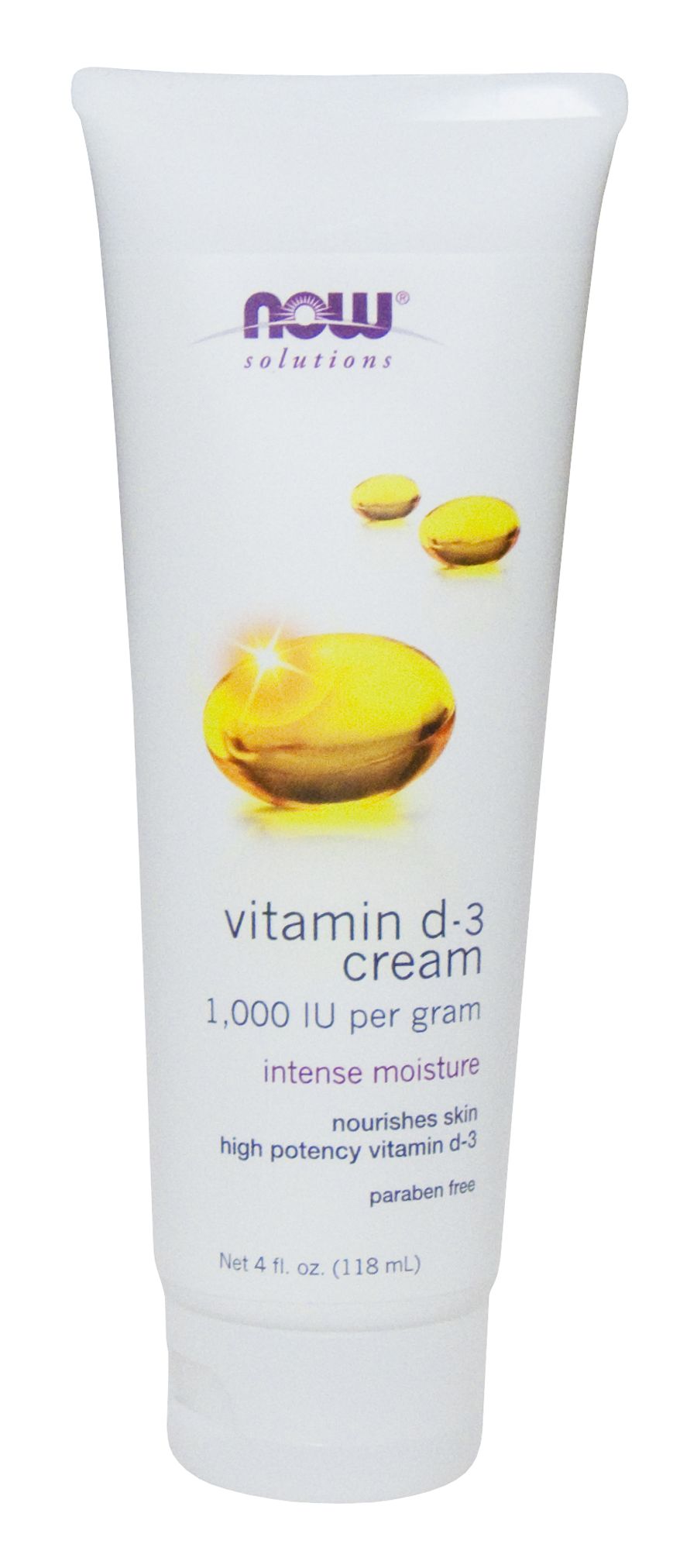 NOW Vitamin D-3 Cream 4 fl oz. - High-quality Beauty and Personal Care by NOW at BariatricPal Store
