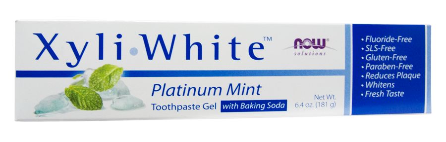 NOW XyliWhite Toothpaste Gel with Baking Soda 6.4 oz. - High-quality Beauty and Personal Care by NOW at BariatricPal Store