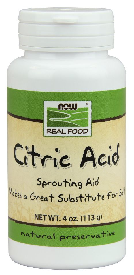 NOW Citric Acid 4 oz. - High-quality Flavorings by NOW at BariatricPal Store