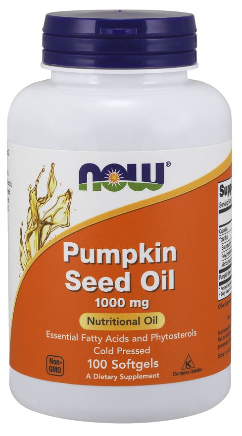NOW Pumpkin Seed Oil 100 softgels - High-quality Oils/EFAs by NOW at BariatricPal Store