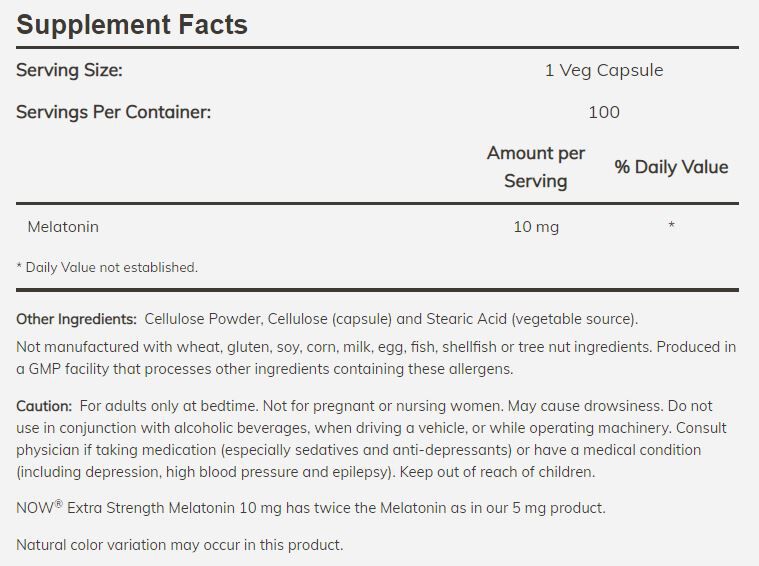 #Dosage_10 mg, 100 veg capsules