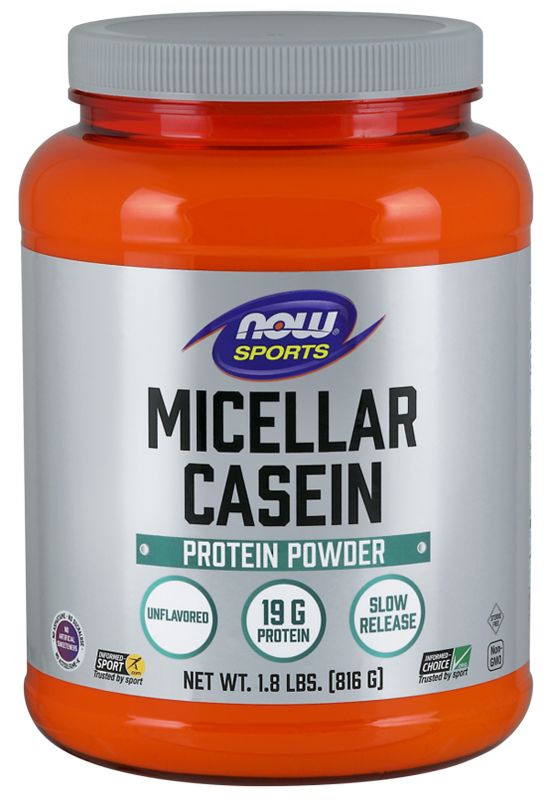 NOW Micellar Casein 1.8 lb. - High-quality Protein by NOW at BariatricPal Store