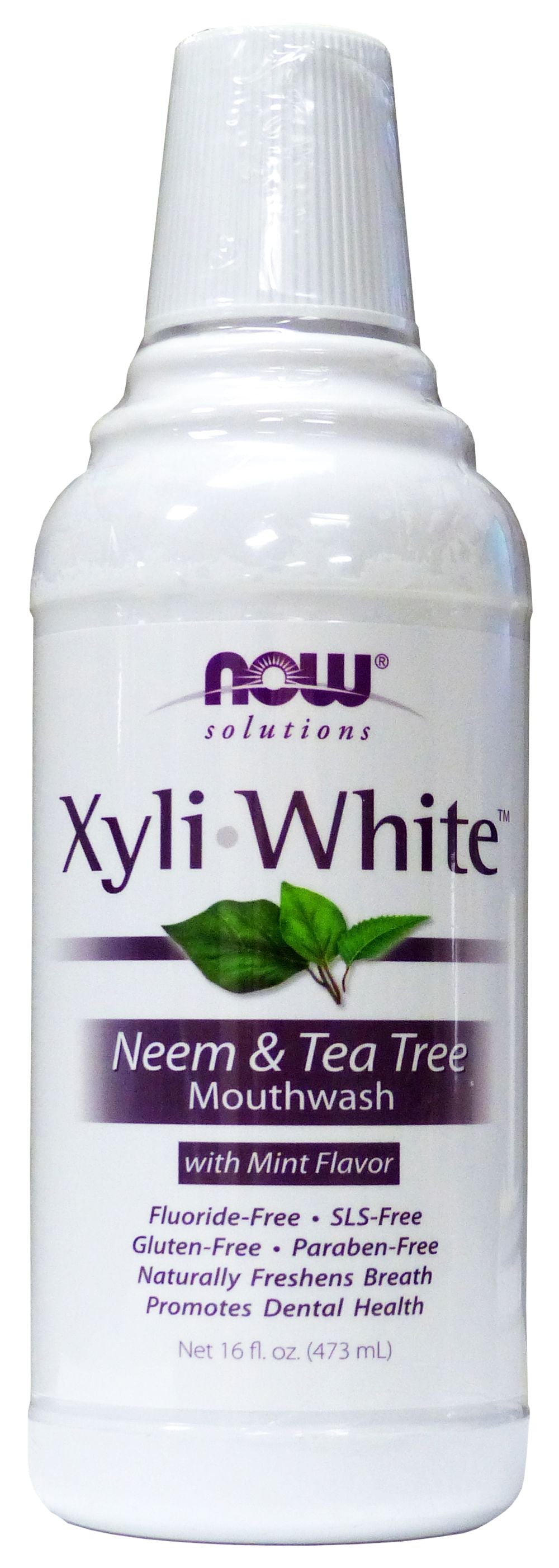 NOW XyliWhite Neem & Tea Tree Mouthwash 16 fl oz. - High-quality Beauty and Personal Care by NOW at BariatricPal Store