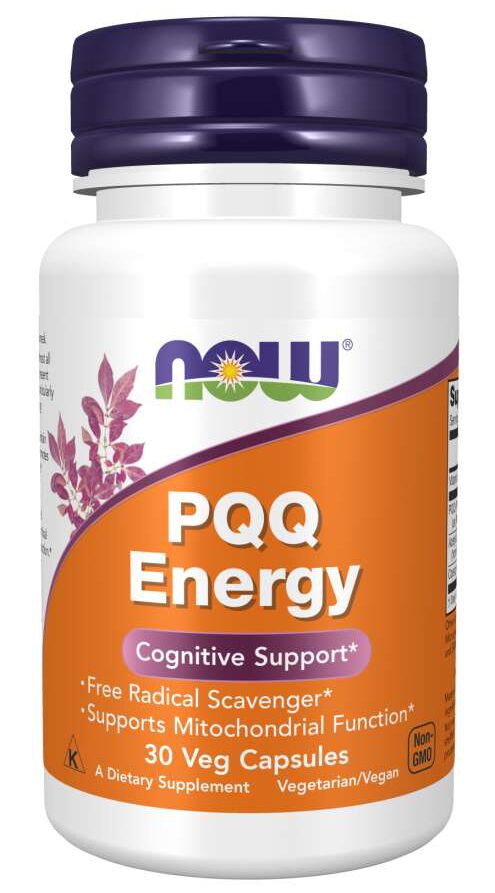 NOW PQQ Energy 30 veg caps - High-quality Antioxidants by NOW at BariatricPal Store