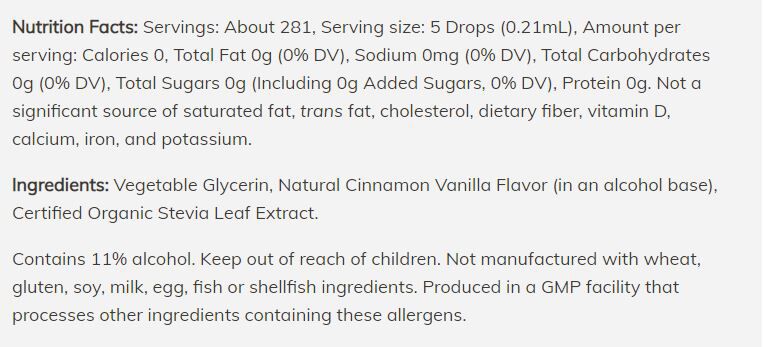 #Flavor_Cinnamon Vanilla #Size_2 fl oz.