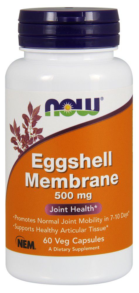NOW Eggshell Membrane 60 veg caps - High-quality Gluten Free by NOW at BariatricPal Store
