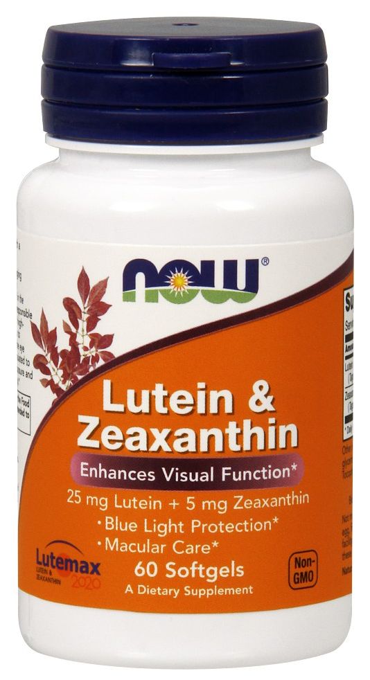 NOW Lutein & Zeaxanthin 60 softgels - High-quality Antioxidants by NOW at 