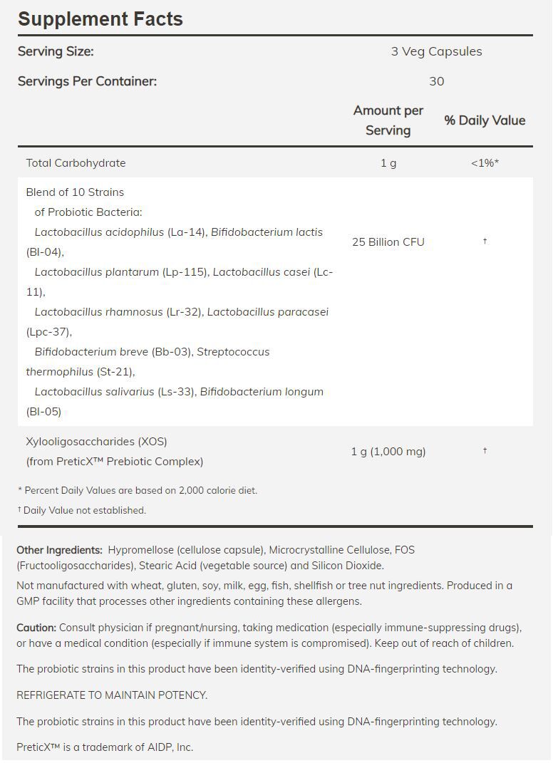 NOW Probiotic-10 & Bifido Boost 90 veg capsules - High-quality Digestion by NOW at BariatricPal Store