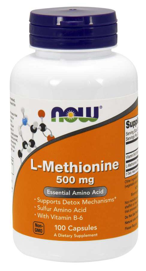 NOW L-Methionine 100 Capsules - High-quality Amino Acids by NOW at BariatricPal Store