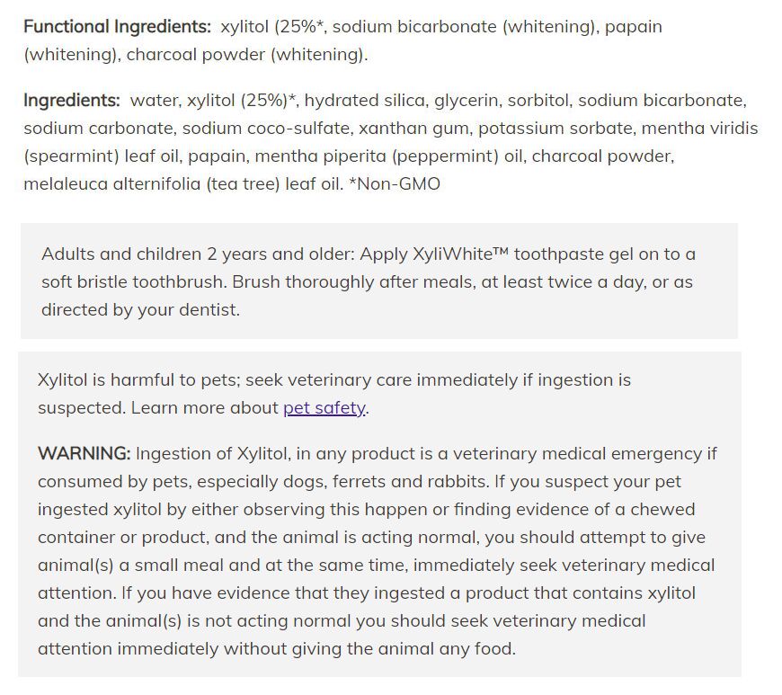 NOW XyliWhite Charcoal Refresh Toothpaste Gel 6.4 oz. - High-quality Beauty and Personal Care by NOW at BariatricPal Store