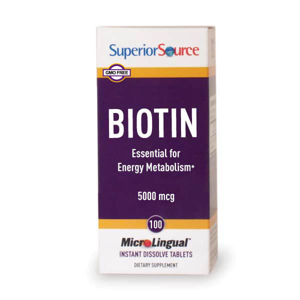 Superior Source Biotin MicroLingual® Instant Dissolve Tablets - High-quality Biotin by Superior Source at BariatricPal Store