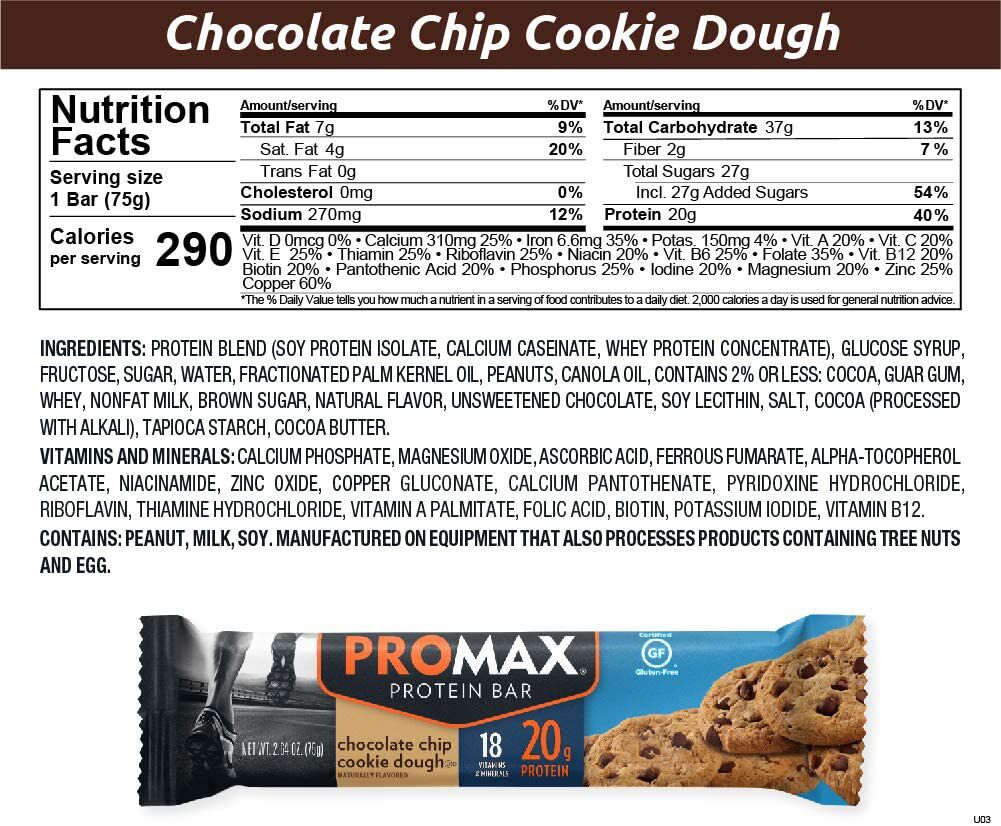 #Flavor_Chocolate Chip Cookie Dough #Size_12 bars